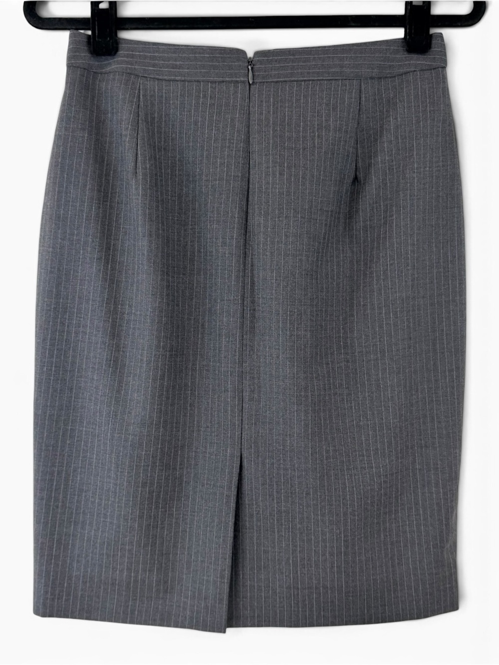 J.Crew No. 2 Pencil Skirt – Women’s Size 4 | Gray Pinstripe | 100% Wool - Picture 4 of 9